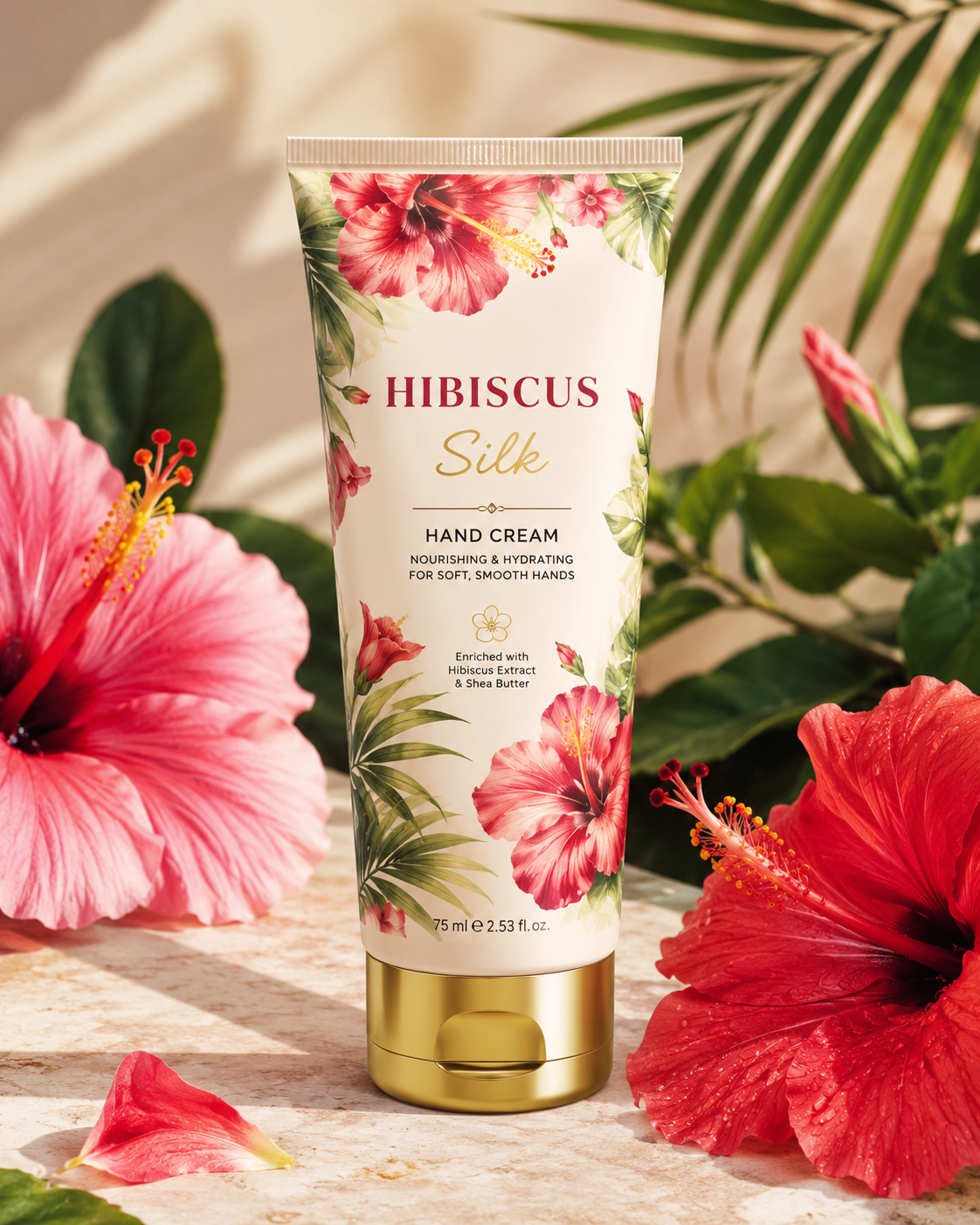 Hibiscus Silk Hand Cream